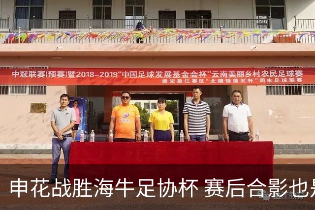 申花战胜海牛足协杯 赛后合影也是见到盖伊